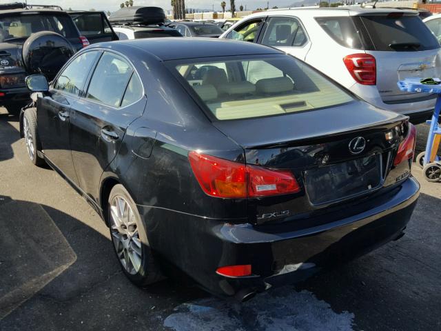 JTHBE262065006261 - 2006 LEXUS IS 350 BLACK photo 3