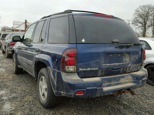 1GNDT13S642179481 - 2004 CHEVROLET TRAILBLAZE BLUE photo 3