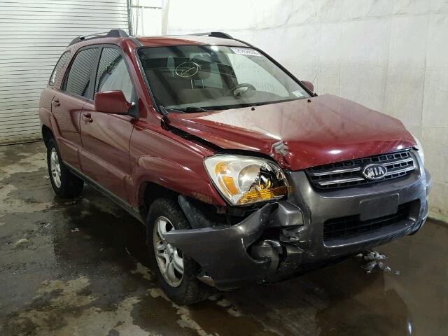 KNDJF723477444230 - 2007 KIA SPORTAGE E RED photo 1