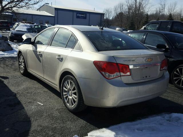 1G1PH5SB4D7225448 - 2013 CHEVROLET CRUZE ECO SILVER photo 3