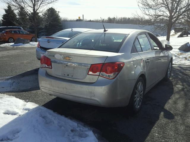 1G1PH5SB4D7225448 - 2013 CHEVROLET CRUZE ECO SILVER photo 4