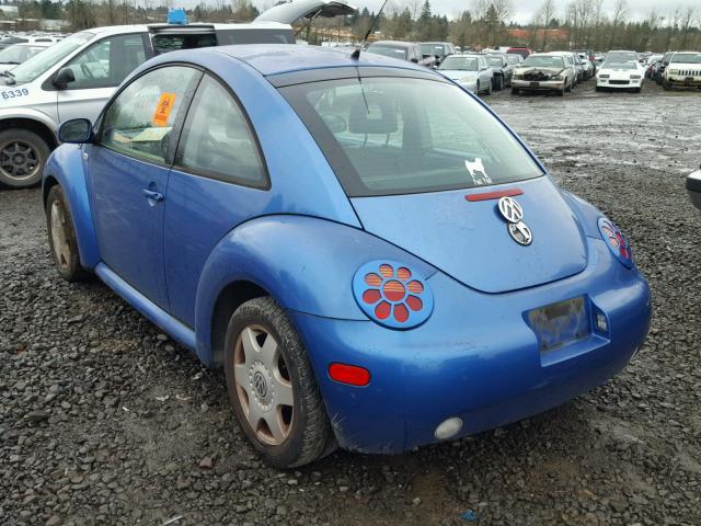 3VWDD21C41M439241 - 2001 VOLKSWAGEN NEW BEETLE BLUE photo 3