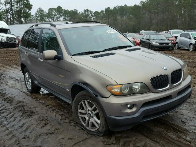 5UXFA13536LY38937 - 2006 BMW X5 3.0I BROWN photo 1