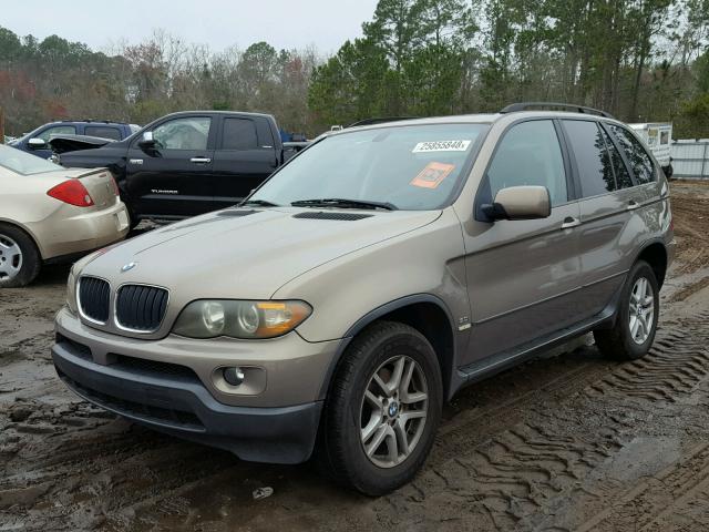 5UXFA13536LY38937 - 2006 BMW X5 3.0I BROWN photo 2