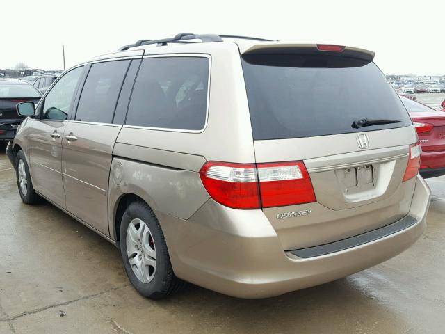 5FNRL38686B419541 - 2006 HONDA ODYSSEY EX GOLD photo 3