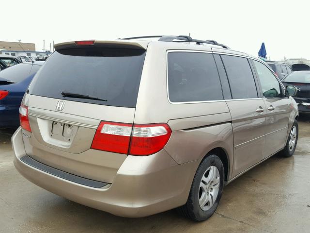 5FNRL38686B419541 - 2006 HONDA ODYSSEY EX GOLD photo 4