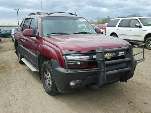 3GNEK12T64G170966 - 2004 CHEVROLET AVALANCHE BURGUNDY photo 1