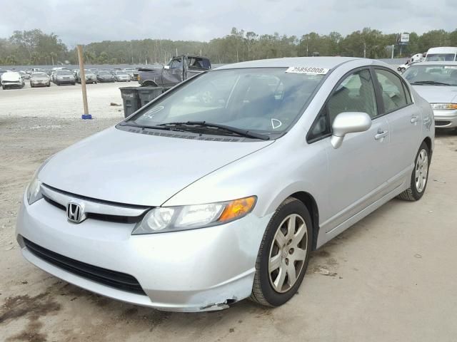 1HGFA16597L044069 - 2007 HONDA CIVIC LX SILVER photo 2