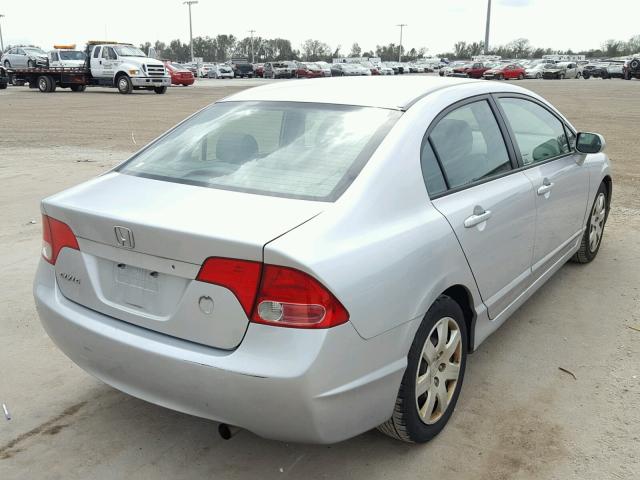 1HGFA16597L044069 - 2007 HONDA CIVIC LX SILVER photo 4