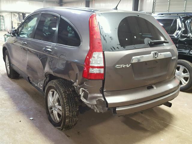 3CZRE4H59BG701340 - 2011 HONDA CR-V EX BEIGE photo 3