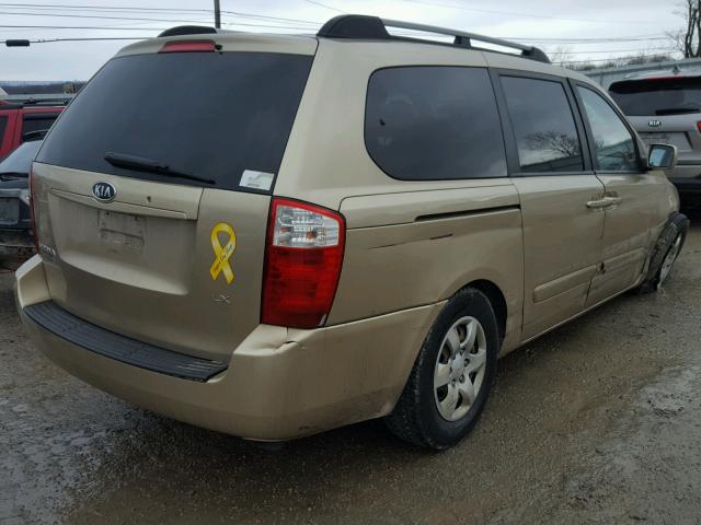 KNDMB233886263326 - 2008 KIA SEDONA EX GOLD photo 4