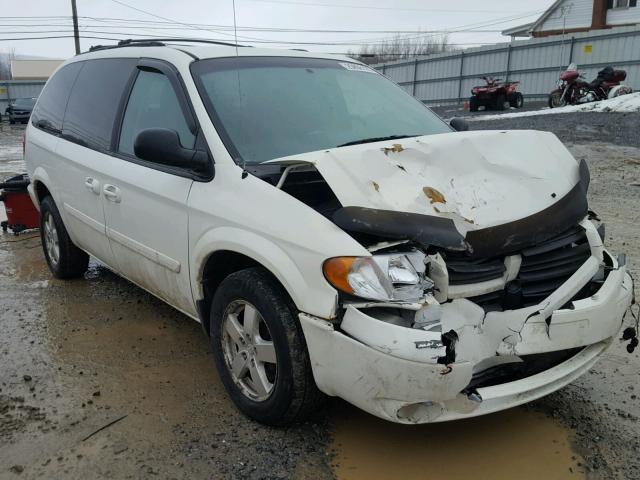 2D4GP44L47R283799 - 2007 DODGE GRAND CARA WHITE photo 1