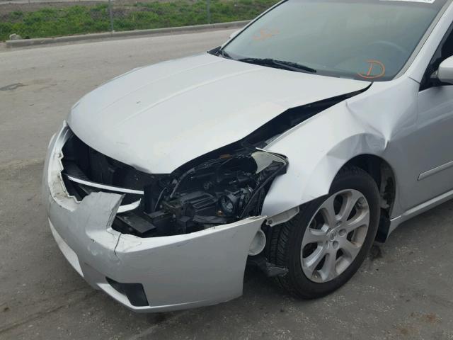 1N4BA41E77C823952 - 2007 NISSAN MAXIMA SE SILVER photo 9