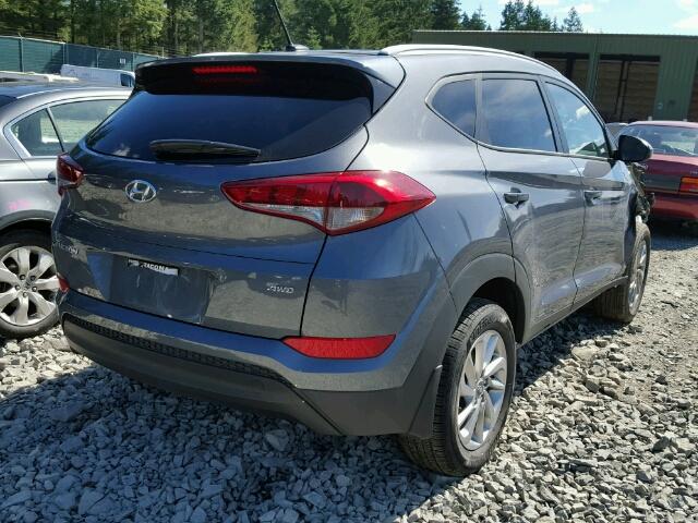 KM8J3CA49GU204499 - 2016 HYUNDAI TUCSON LIM GRAY photo 4