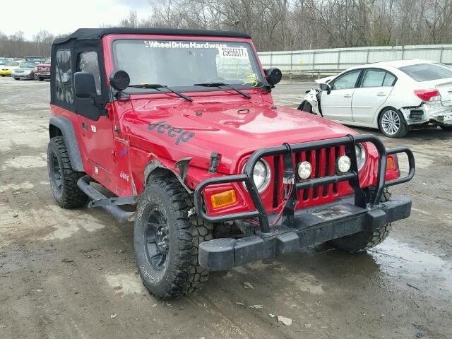 1J4FA29P32P709917 - 2002 JEEP WRANGLER / RED photo 1