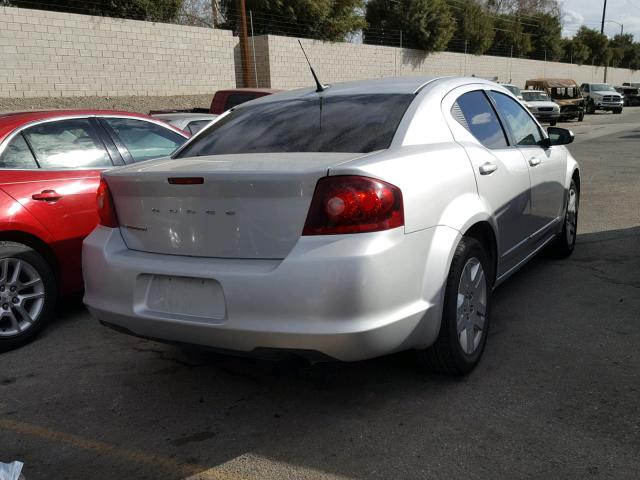 1B3BD4FB2BN551566 - 2011 DODGE AVENGER EX SILVER photo 4