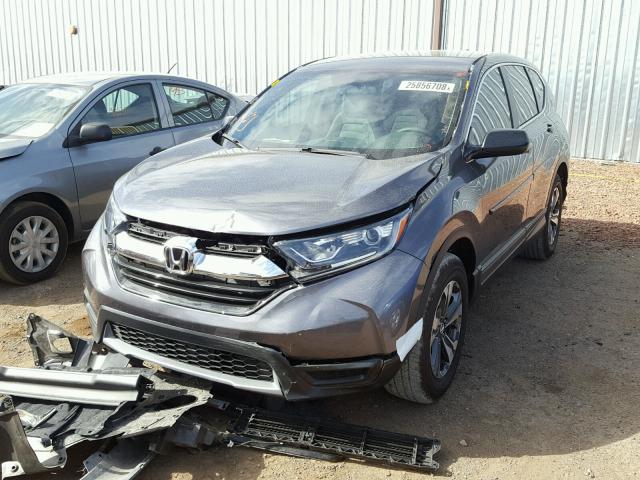 2HKRW5H37HH401318 - 2017 HONDA CR-V LX GRAY photo 2