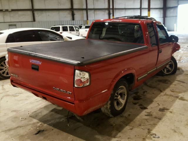 1GCCS19X238172503 - 2003 CHEVROLET S TRUCK S1 RED photo 4