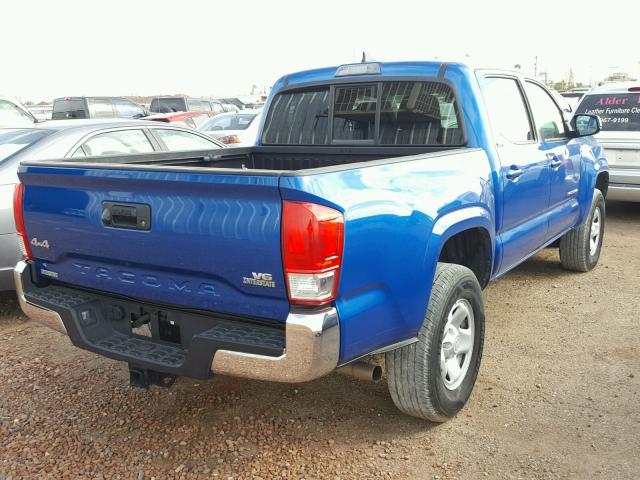 3TMCZ5AN5GM028362 - 2016 TOYOTA TACOMA DOU BLUE photo 4