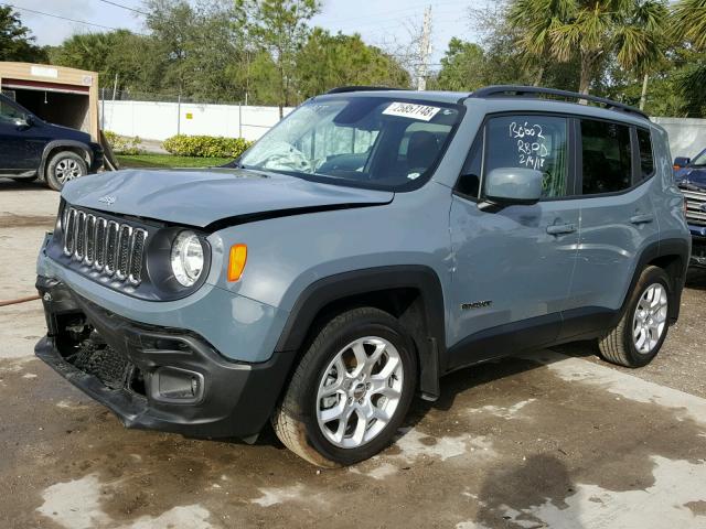 ZACCJABB4HPG23237 - 2017 JEEP RENEGADE L GRAY photo 2