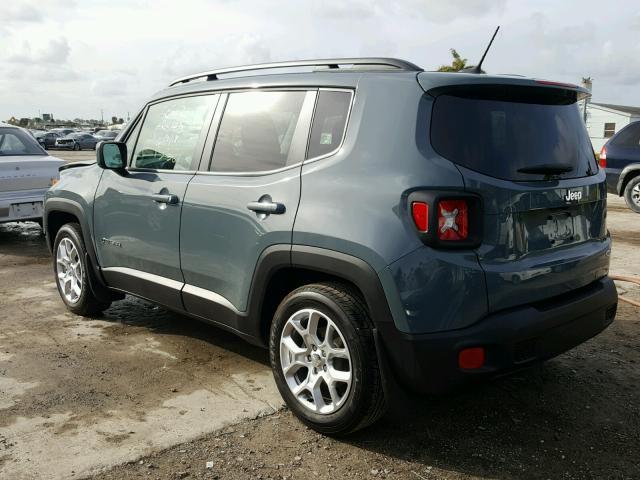 ZACCJABB4HPG23237 - 2017 JEEP RENEGADE L GRAY photo 3