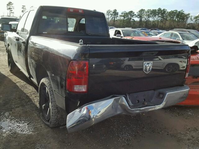 1D3HB18P79S801778 - 2009 DODGE RAM 1500 BLACK photo 3