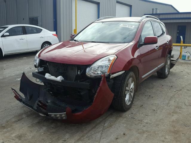 JN8AS5MT0DW515880 - 2013 NISSAN ROGUE S RED photo 2