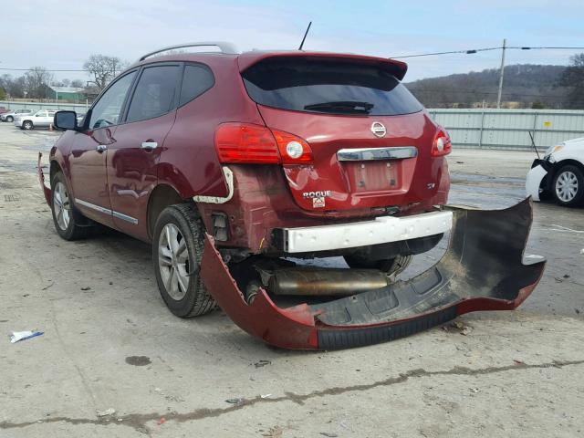 JN8AS5MT0DW515880 - 2013 NISSAN ROGUE S RED photo 3