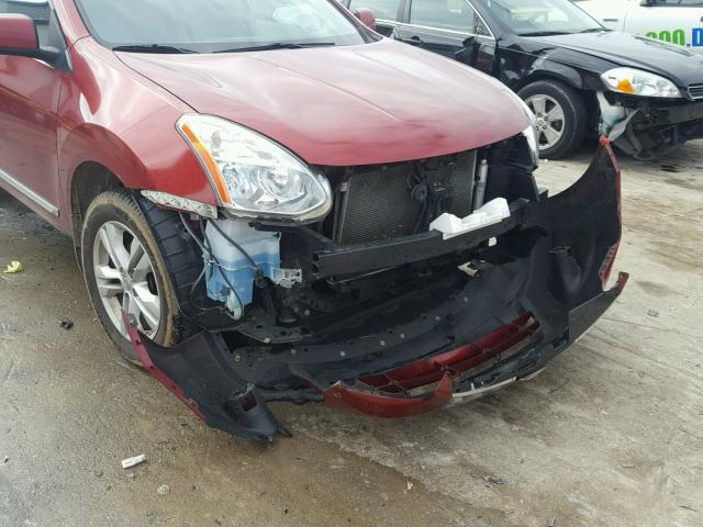 JN8AS5MT0DW515880 - 2013 NISSAN ROGUE S RED photo 9