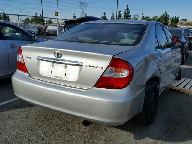 4T1BE32K34U848295 - 2004 TOYOTA CAMRY LE SILVER photo 4