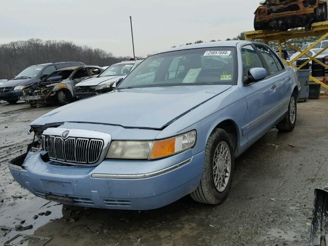 2MEFM74W5XX615126 - 1999 MERCURY GRAND MARQ BLUE photo 2