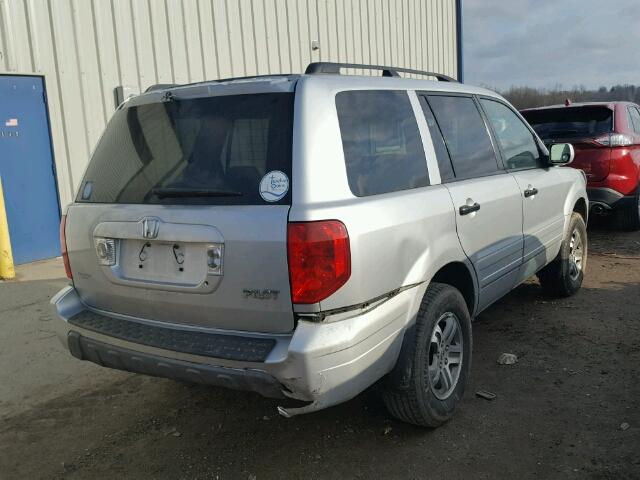 2HKYF18413H519015 - 2003 HONDA PILOT EX SILVER photo 4