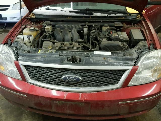 1FAFP24156G147070 - 2006 FORD FIVE HUNDR RED photo 7