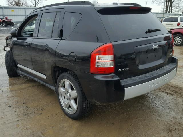 1J8FF57WX7D185511 - 2007 JEEP COMPASS LI BLACK photo 3