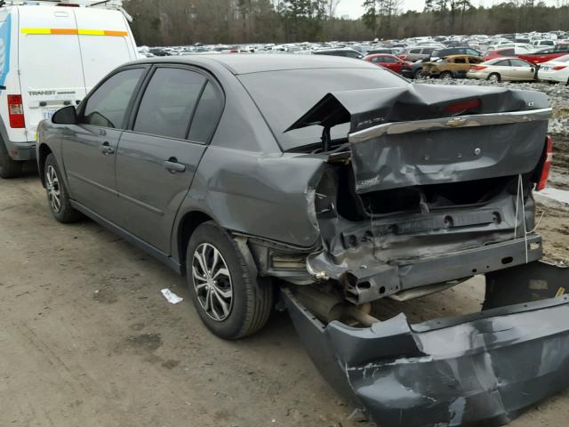 1G1ZS58F28F100562 - 2008 CHEVROLET MALIBU LS CHARCOAL photo 3