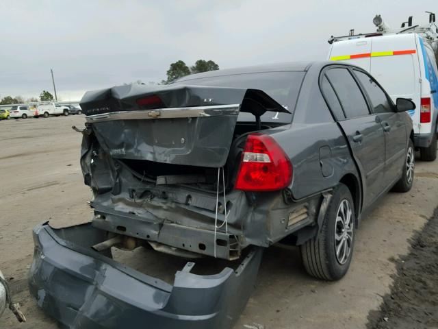 1G1ZS58F28F100562 - 2008 CHEVROLET MALIBU LS CHARCOAL photo 4