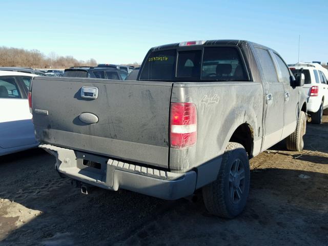 1FTPW14V57KD26335 - 2007 FORD F150 SUPER GRAY photo 4