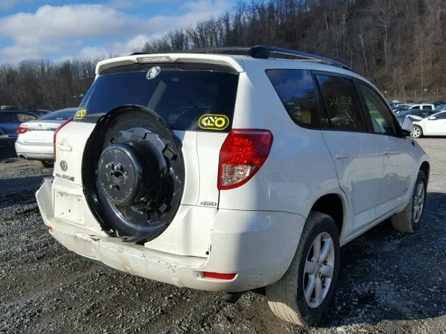 JTMBD31V085142887 - 2008 TOYOTA RAV4 LIMIT WHITE photo 4