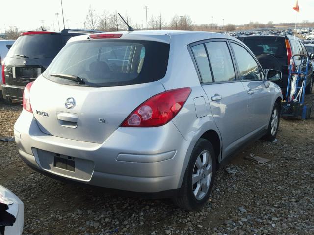 3N1BC13E47L402018 - 2007 NISSAN VERSA S SILVER photo 4