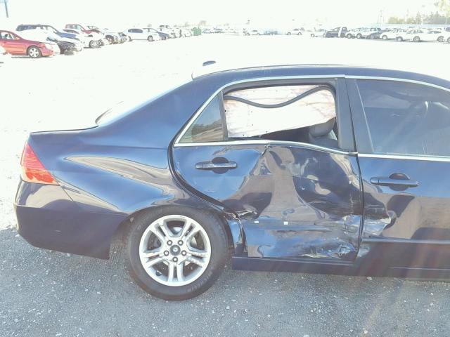 1HGCM56897A117562 - 2007 HONDA ACCORD EX BLUE photo 9