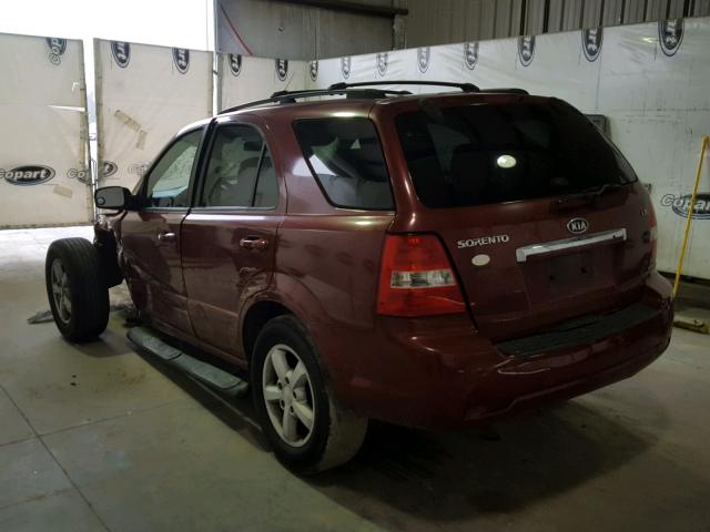 KNDJD736775689985 - 2007 KIA SORENTO EX BURGUNDY photo 3