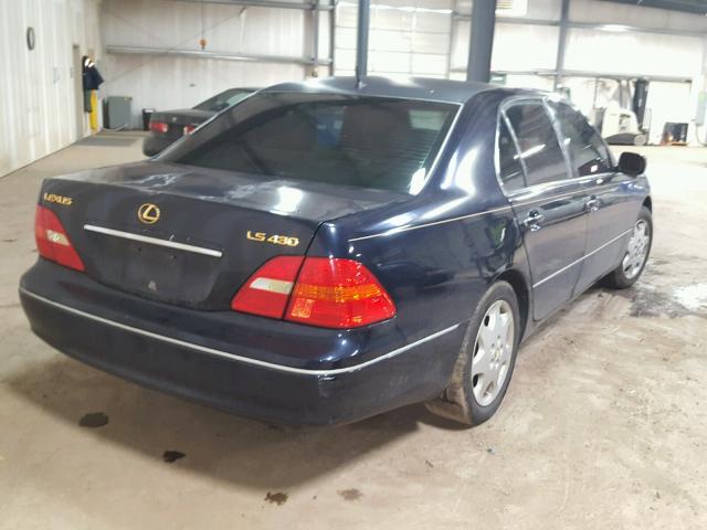 JTHBN30F810040505 - 2001 LEXUS LS 430 BLUE photo 4