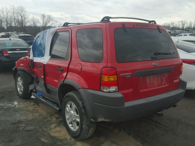 1FMYU04142KA09104 - 2002 FORD ESCAPE XLT RED photo 3