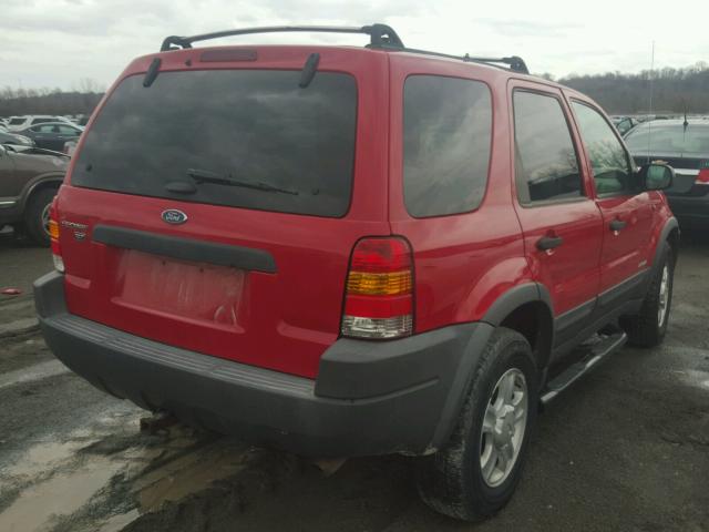 1FMYU04142KA09104 - 2002 FORD ESCAPE XLT RED photo 4