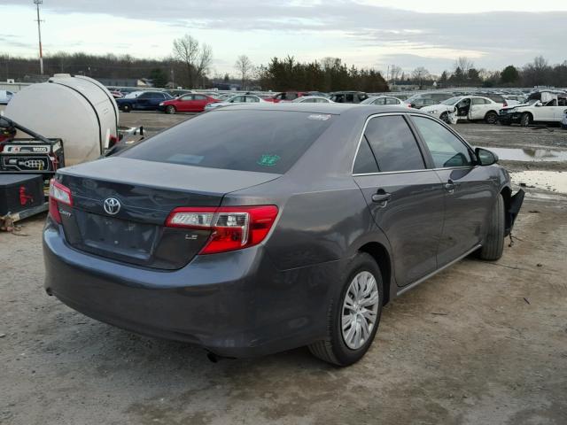 4T4BF1FK4ER414891 - 2014 TOYOTA CAMRY L GRAY photo 4