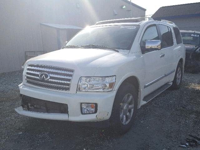 5N3AA08C65N806079 - 2005 INFINITI QX56 WHITE photo 2