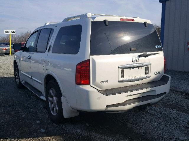 5N3AA08C65N806079 - 2005 INFINITI QX56 WHITE photo 3