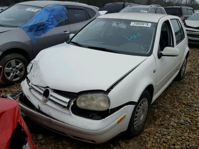 9BWGB61J124002988 - 2002 VOLKSWAGEN GOLF GLS WHITE photo 2