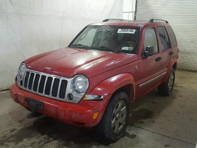 1J4GL58K25W607170 - 2005 JEEP LIBERTY LI RED photo 2