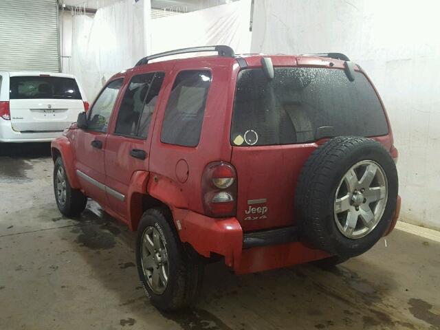 1J4GL58K25W607170 - 2005 JEEP LIBERTY LI RED photo 3